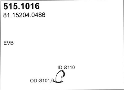 Auspuffrohr ASSO 515.1016