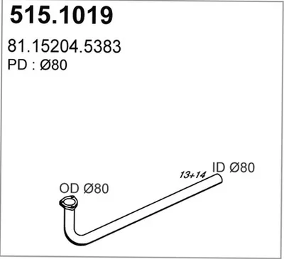 Auspuffrohr ASSO 515.1019