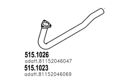 Auspuffrohr ASSO 515.1026