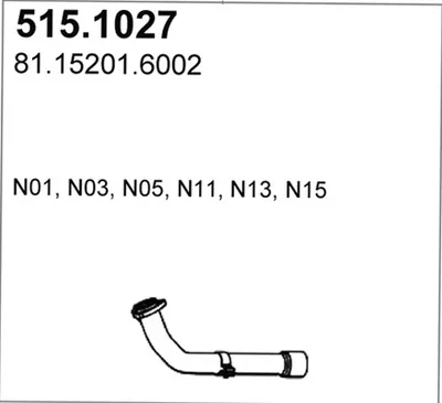 Auspuffrohr ASSO 515.1027