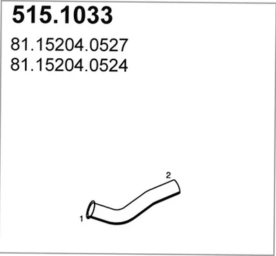 Auspuffrohr ASSO 515.1033