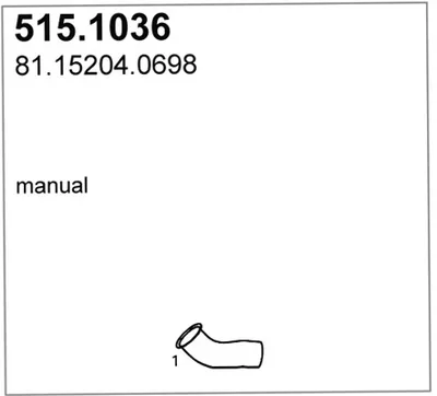 Auspuffrohr ASSO 515.1036