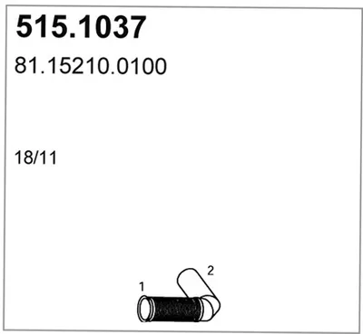 Auspuffrohr ASSO 515.1037