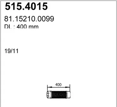 Flexible Verbindung, Abgas ASSO 515.4015