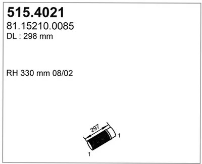 Flexible Verbindung, Abgas ASSO 515.4021