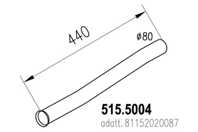 Auspuffrohr ASSO 515.5004