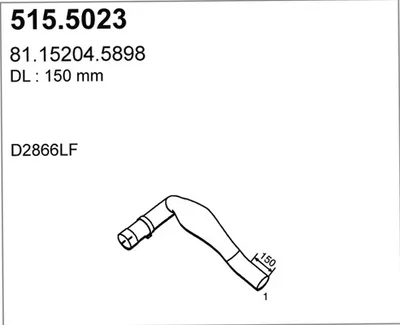 Auspuffrohr ASSO 515.5023