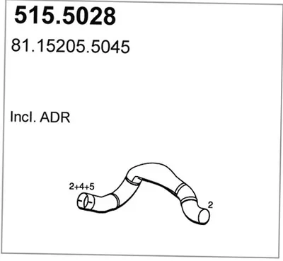 Auspuffrohr ASSO 515.5028