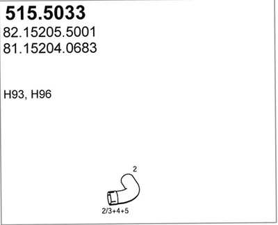 Auspuffrohr ASSO 515.5033