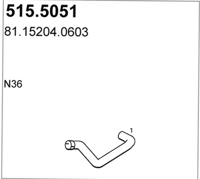 Auspuffrohr ASSO 515.5051