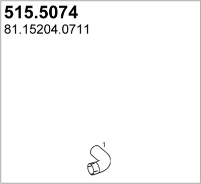 Auspuffrohr ASSO 515.5074