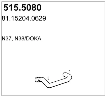 Auspuffrohr ASSO 515.5080