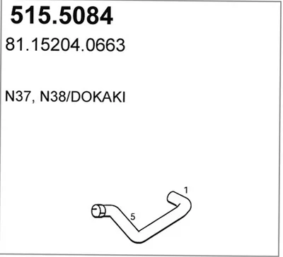 Auspuffrohr ASSO 515.5084