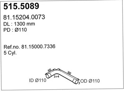 Auspuffrohr ASSO 515.5089