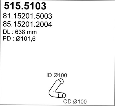 Auspuffrohr ASSO 515.5103