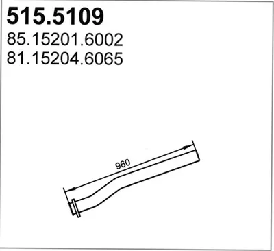 Auspuffrohr ASSO 515.5109