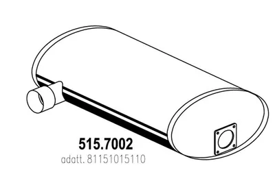 Zentral-/Außenschalldämpfer ASSO 515.7002
