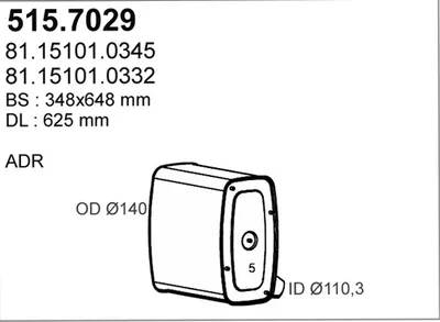 Zentral- und Oberschalldämpfer ASSO 515.7029