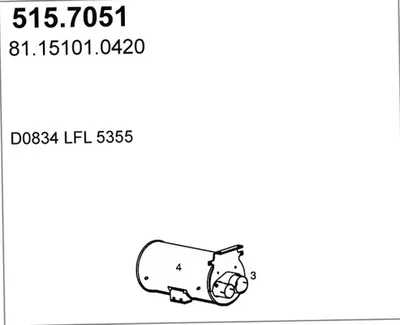 Zentral- und Außenschalldämpfer ASSO 515.7051