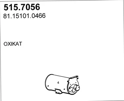 Zentral- und Oberschalldämpfer ASSO 515.7056