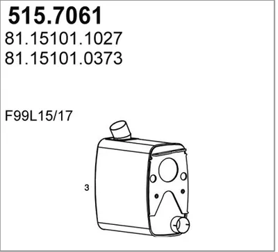 Zentral- und Oberschalldämpfer ASSO 515.7061