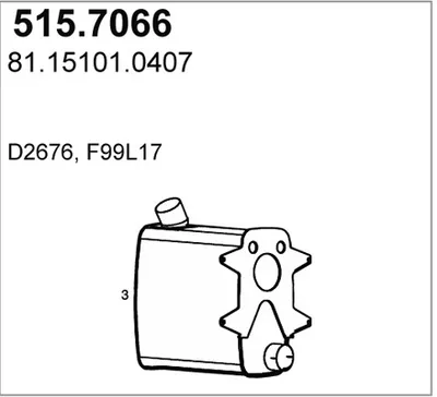 Zentral- und Außenschalldämpfer ASSO 515.7066