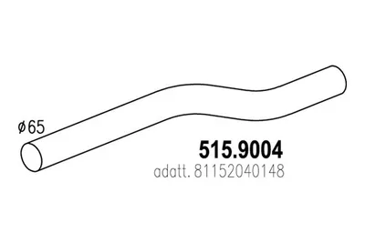 Auspuffrohr ASSO 515.904