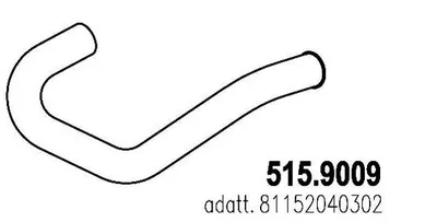 Auspuffrohr ASSO 515,9009