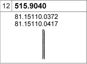Auspuffrohr ASSO 515.9040