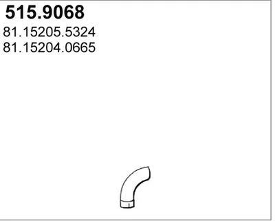 Auspuffrohr ASSO 515.9068