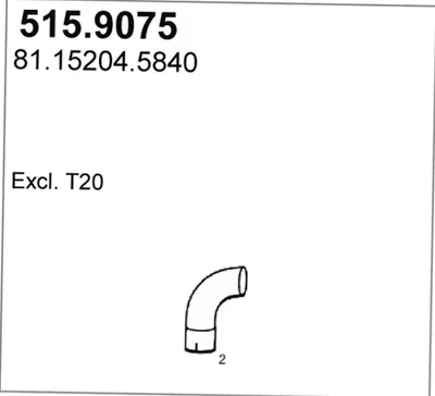 Auspuffrohr ASSO 515.9075