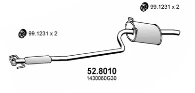 Zentrum/Rear Muffler Suzuki BALENO
