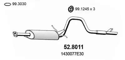 Zentrum/Rear Muffler Suzuki VITARA · Suzuki VITARA Cabrio