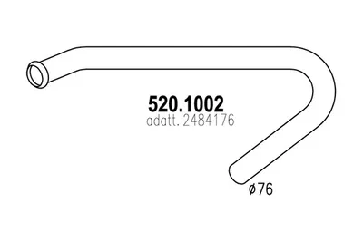 Auspuffrohr ASSO 520.1002