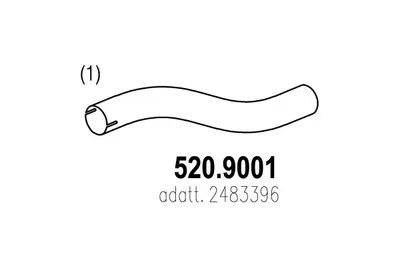 Auspuffrohr ASSO 520.901