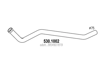 Auspuffrohr ASSO 530,002