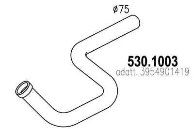Auspuffrohr ASSO 530.1003