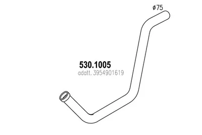 Auspuffrohr ASSO 530,005