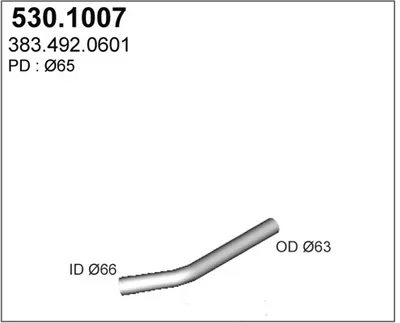 Auspuffrohr ASSO 530.1007