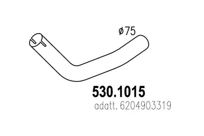 Auspuffrohr ASSO 530.1015