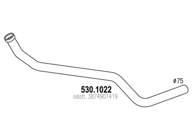 Auspuffrohr ASSO 530.1022