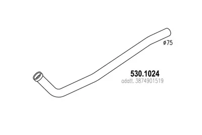 Auspuffrohr ASSO 530.1024