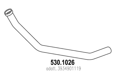 Auspuffrohr ASSO 530.1026