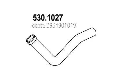Auspuffrohr ASSO 530.1027