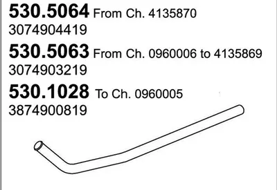 Auspuffrohr ASSO 530.1028