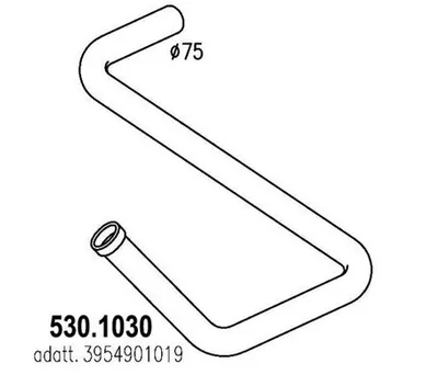 Auspuffrohr ASSO 530.1030