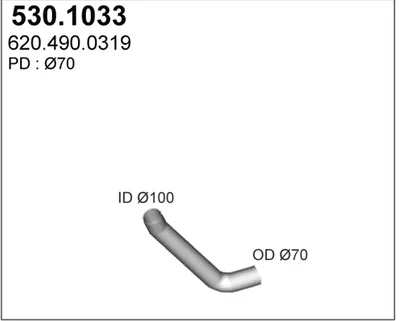 Abgasschlauch ASSO 530.1033
