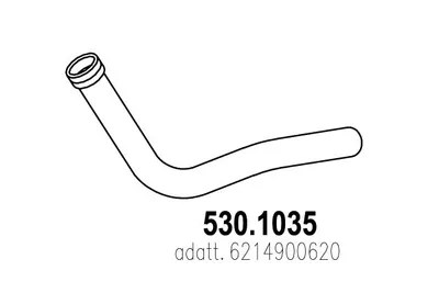 Auspuffrohr ASSO 530.1035