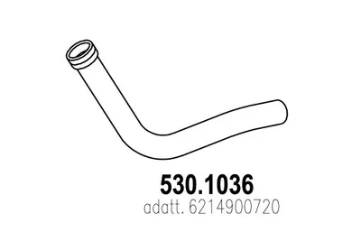 Auspuffrohr ASSO 530.1036