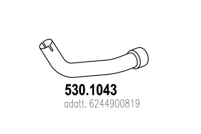 Auspuffrohr ASSO 530.1043